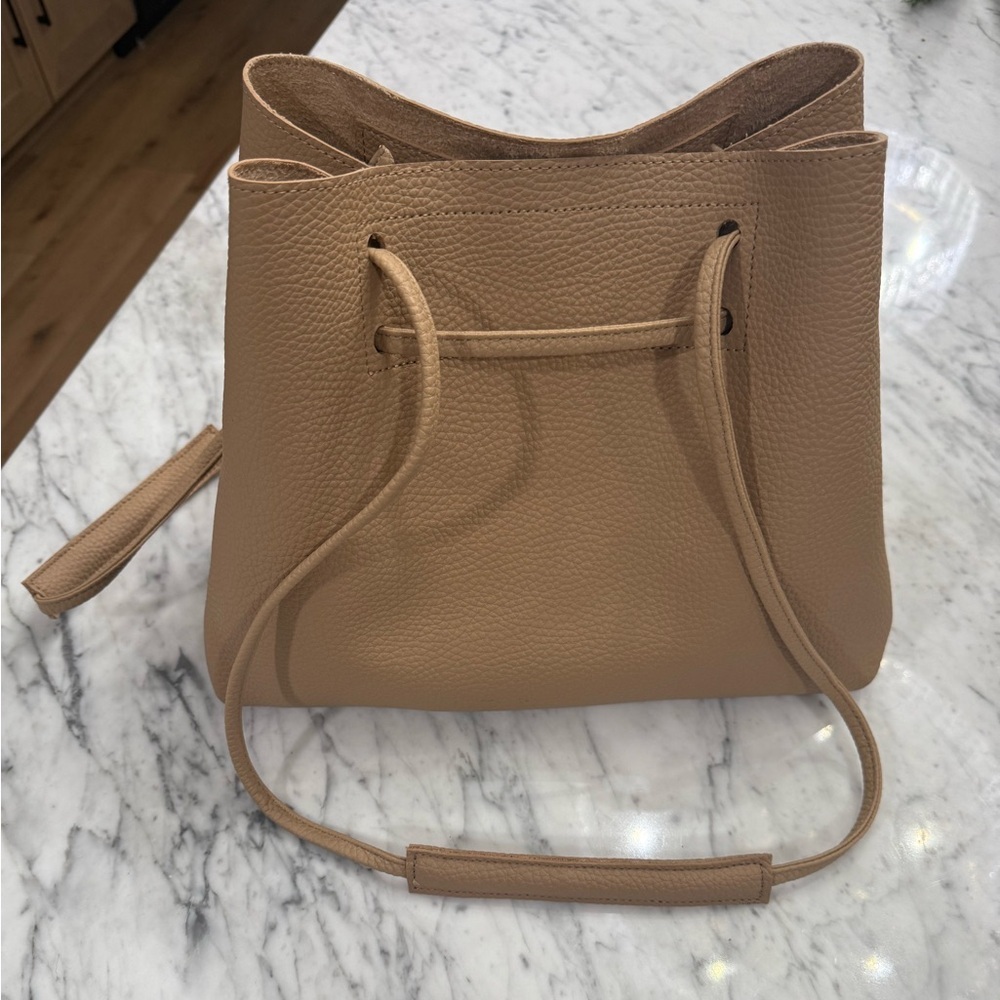 NEW EXCELLENT 8 Other Reasons Anthropologie Tan Vegan Leather Tote Bag